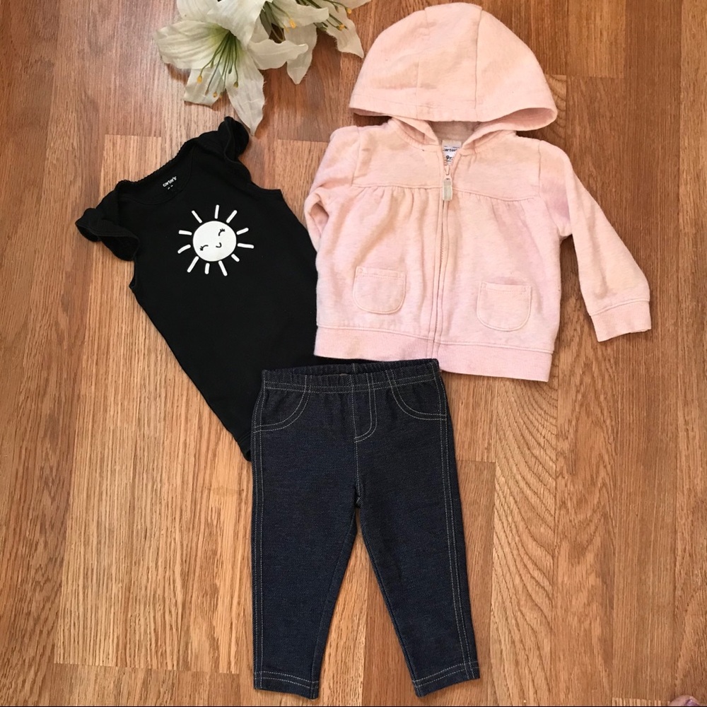 Carter’s-Bundle Baby Girl 3pc - 9Month